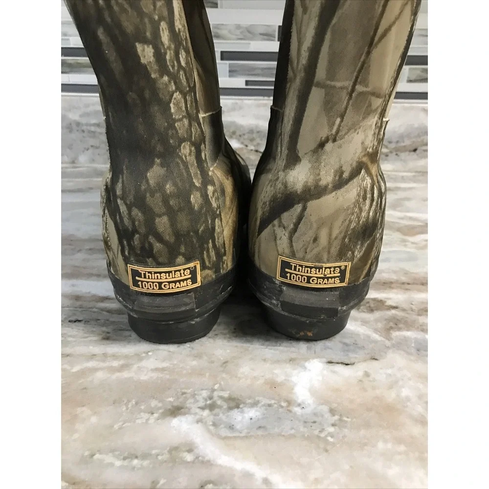Bone Dry Waterproof Rubber 1000 grams Thinsulate Boots Steel Shank Men's Sz 8